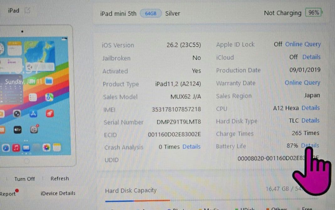 か*ず様 iPad mini 5th◼️バッテリー良品◼️セルラー版◼️SIMフ