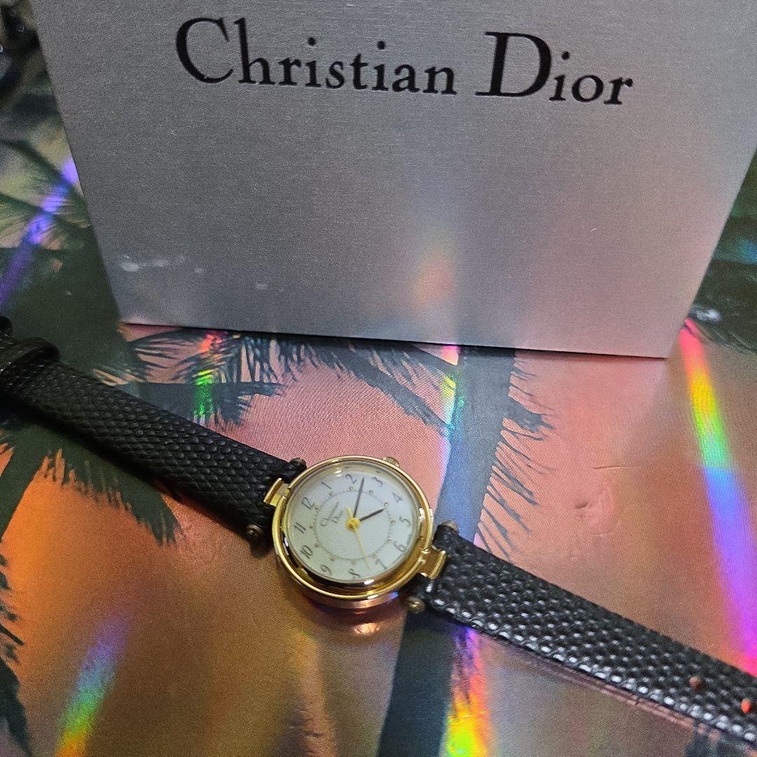 ⭐【美品希少レア】クリスチャンディオール3005ゴールド腕時計
