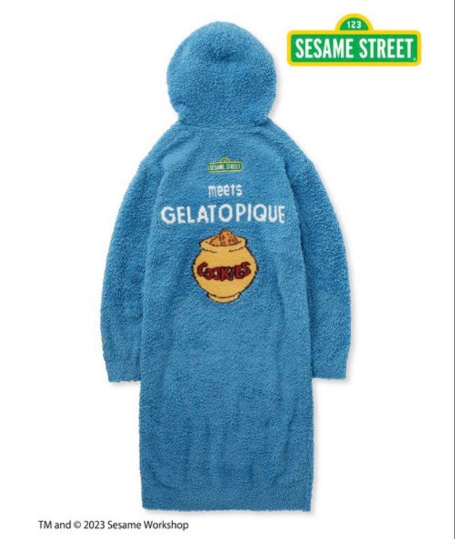 【新品タグ付き】gelato pique クッキーモンスター ワンピース ブルー