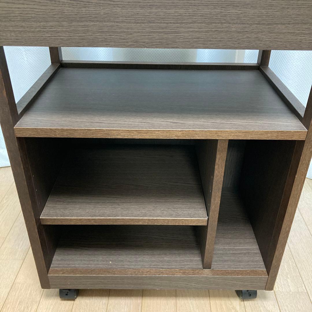 カリモク家具［ボナシェルタ］デスクワゴン／マルチワゴン フック／キャスター付