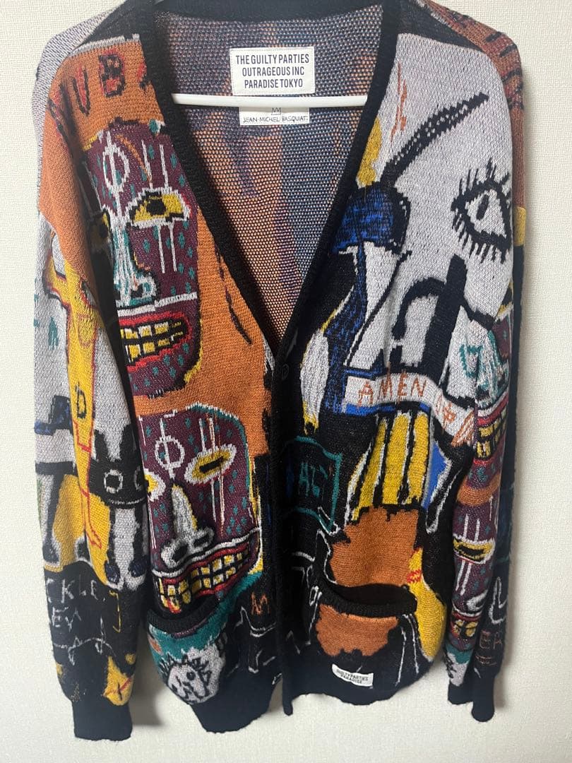 ワコマリア　バスキア　カーディガン　JEAN-MICHEL BASQUIAT