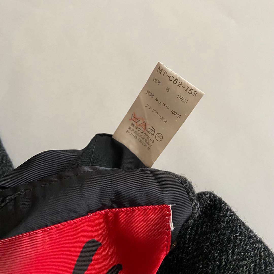 赤ラベル　赤タグ　Y's for men ワイズフォーメン　ツイード　コート