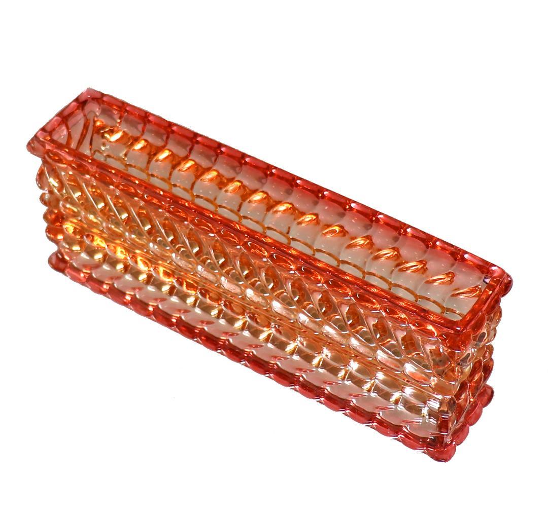 オールド・バカラ 1880年頃 稀少 バンブー ローズ 大型 センターピース