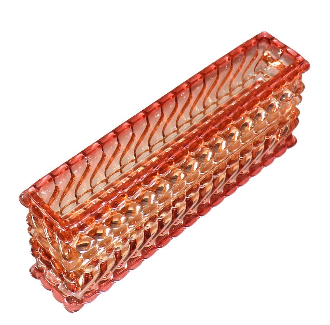 オールド・バカラ 1880年頃 稀少 バンブー ローズ 大型 センターピース