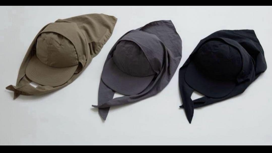 フィーニー☆ナイロンタフタスカーフキャップ