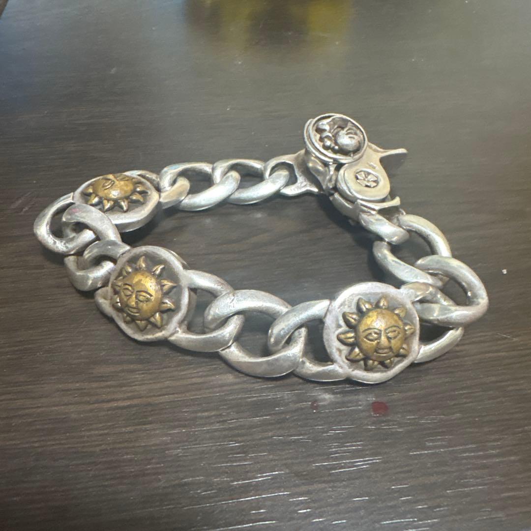 silver925刻印　ブレスレット　太陽神　甲冑