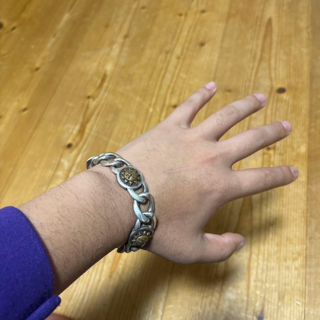 silver925刻印　ブレスレット　太陽神　甲冑