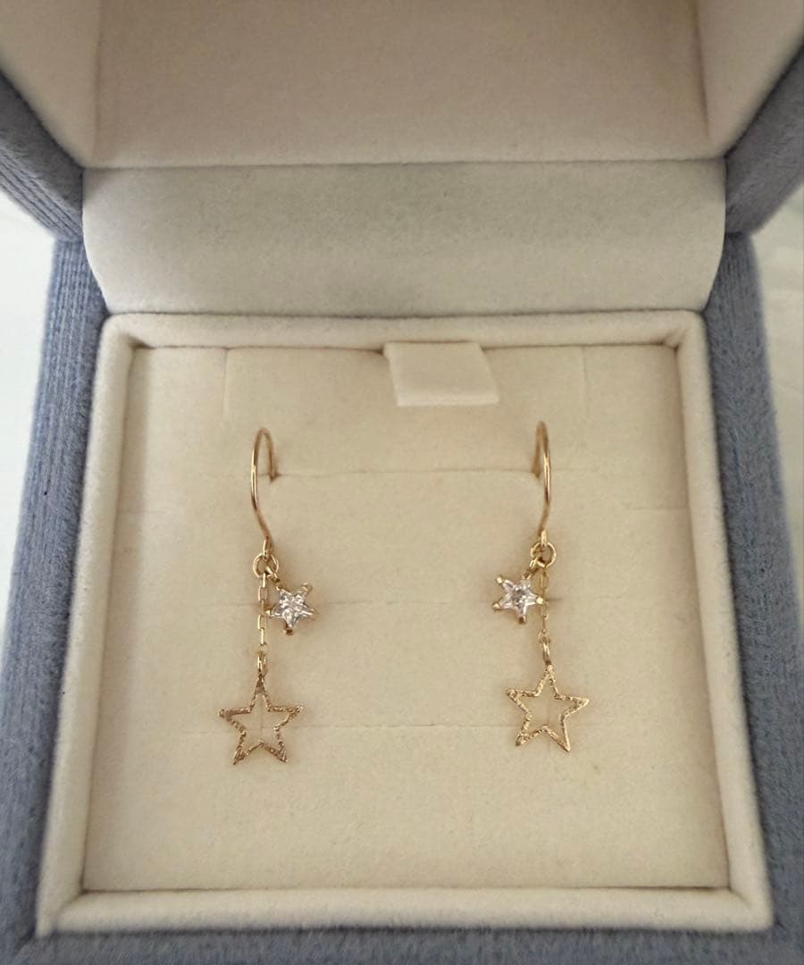 【新品・未使用】TSUTSUMI K10イエローゴールド　ピアス