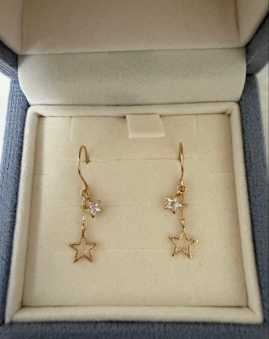 【新品・未使用】TSUTSUMI K10イエローゴールド　ピアス