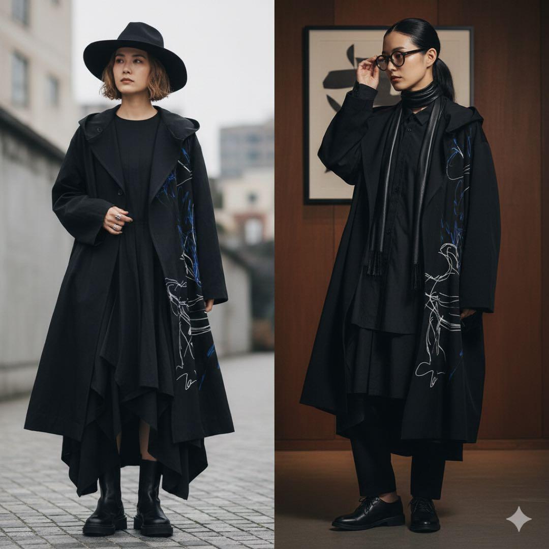 ジャケット・アウター Yohji Yamamoto +Noir Hooded coat 16AW