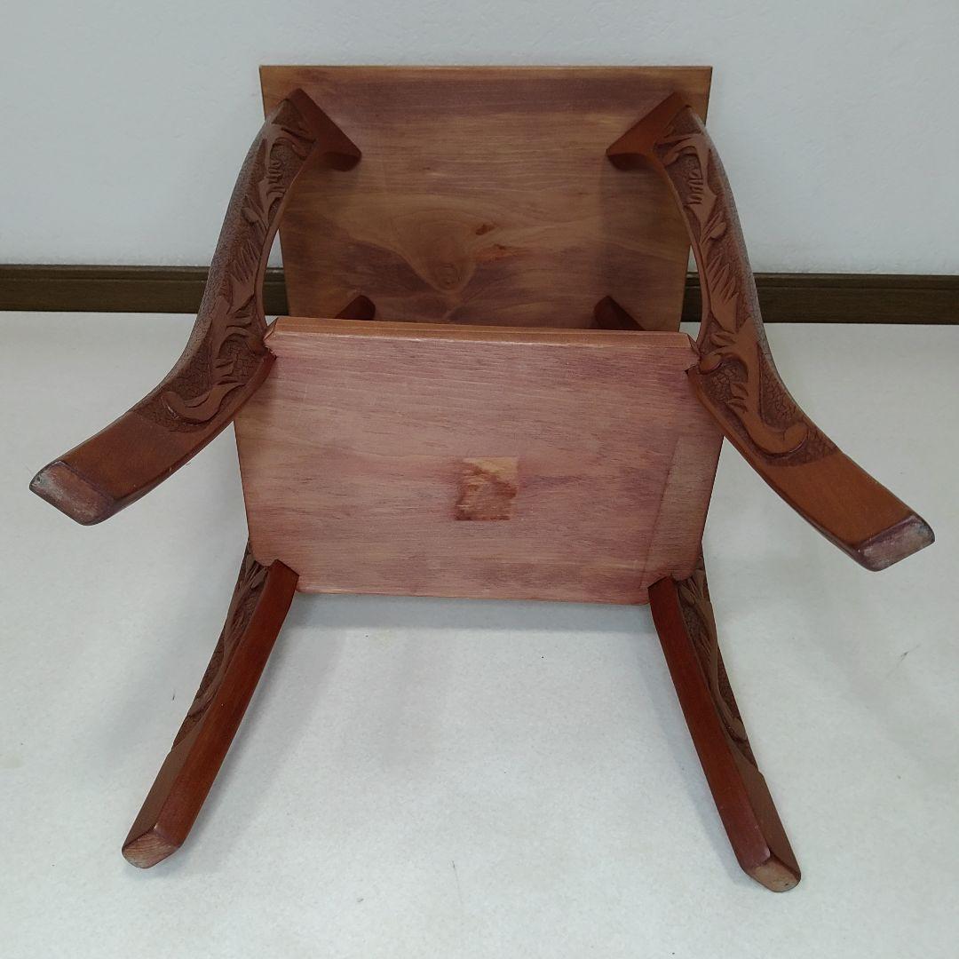 イギリス アンティーク サイドテーブル 飾り台 花台 家具 彫刻装飾