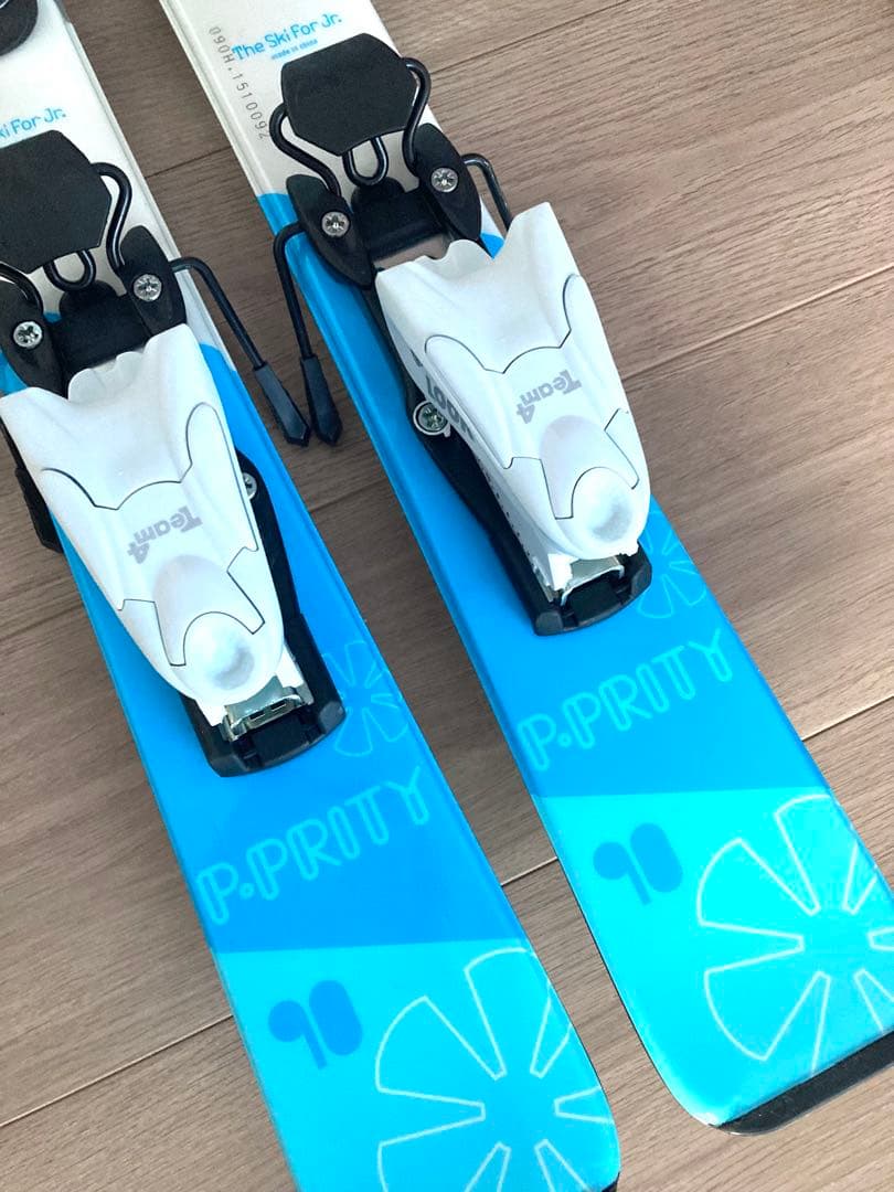 キッズ　P.PRITYスキー板　ビンディング付き　Hartスキーブーツ　セット