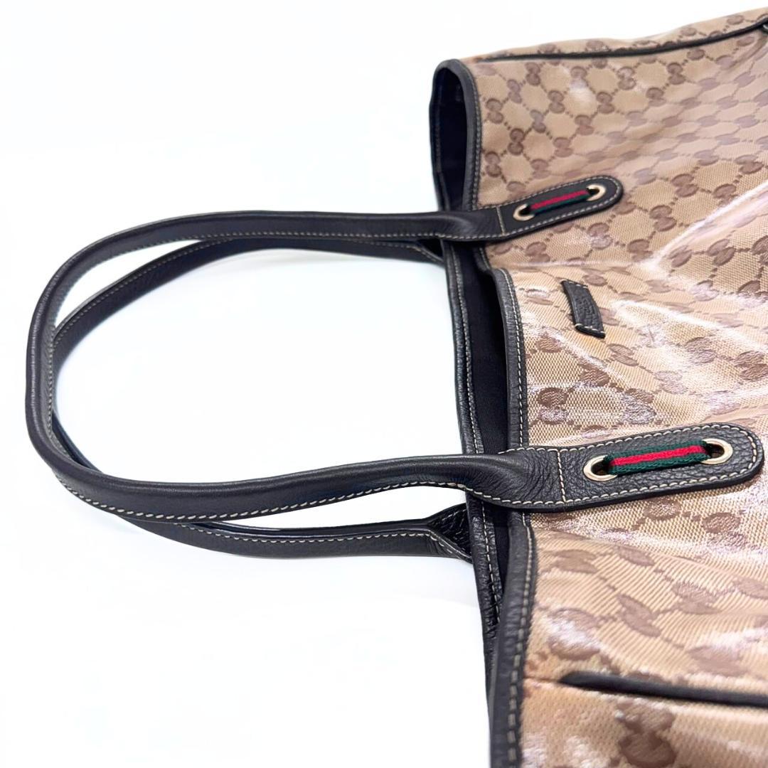 ユキ グッチ トートバッグ 293589 GGクリスタル ベージュ