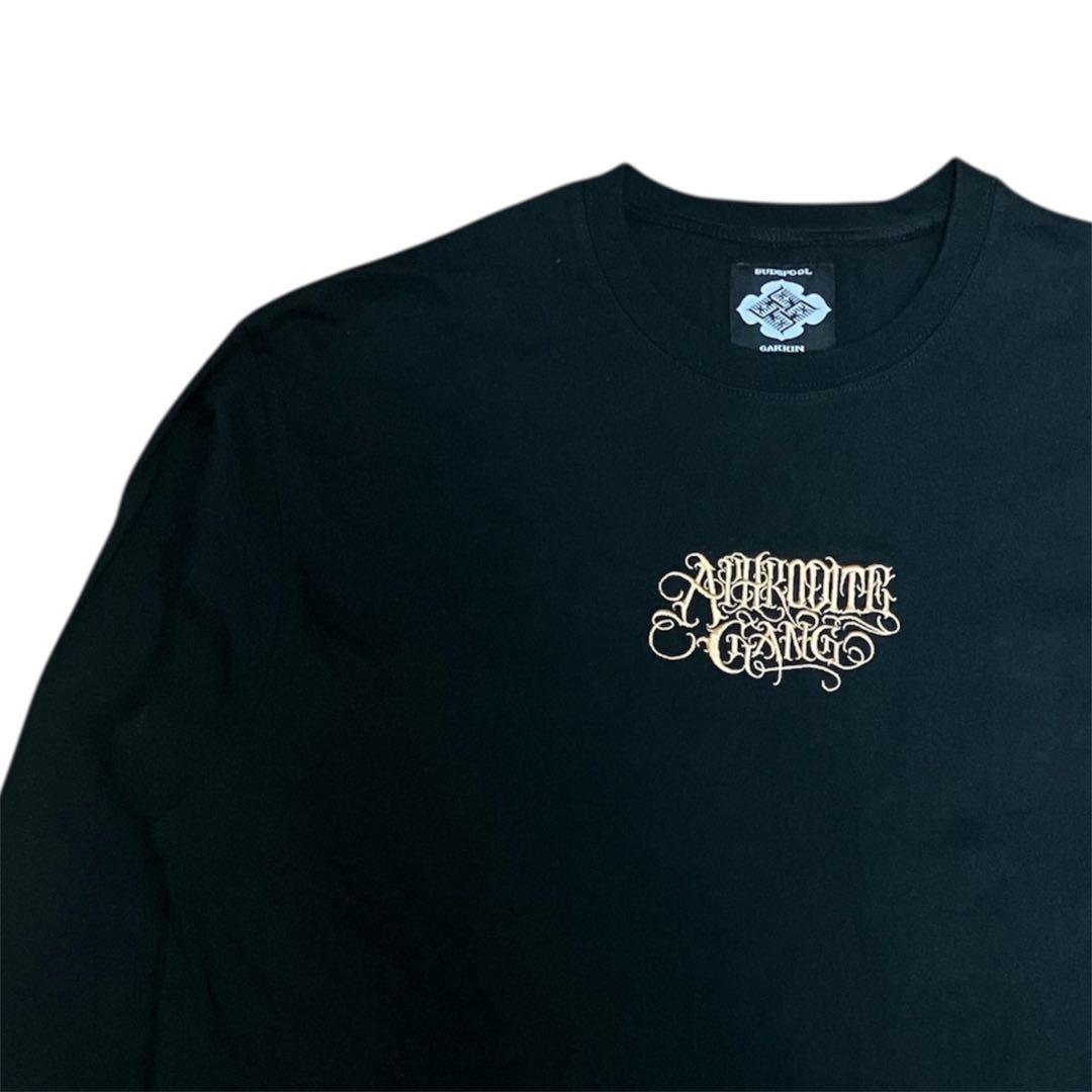 GAKKIN × BUDSPOOL 花罰 刺繍 ロンT 舐達麻 舐達磨