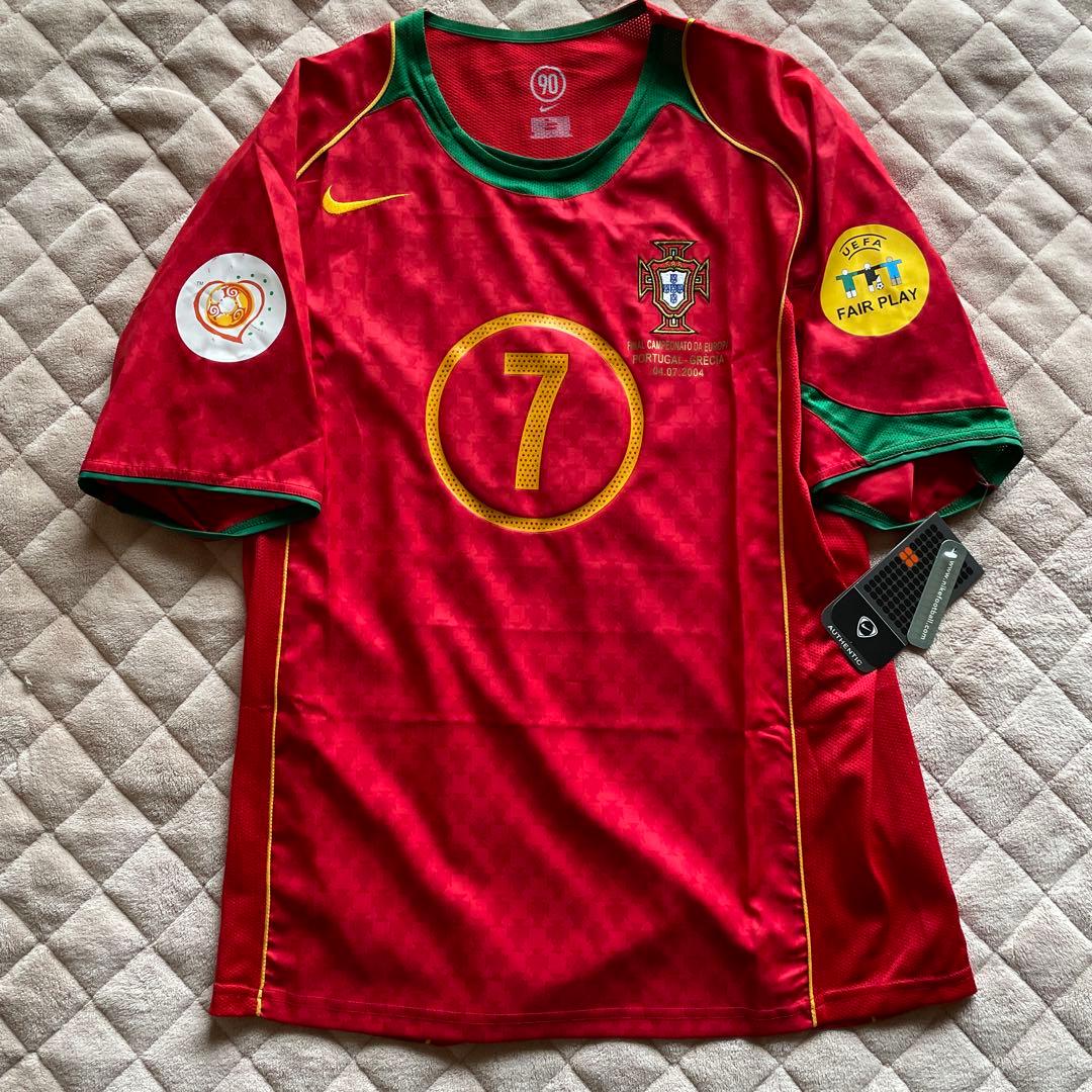 デッドストック ポルトガル代 フィーゴ 7番 ユーロ2004決勝マッチデイパッチ
