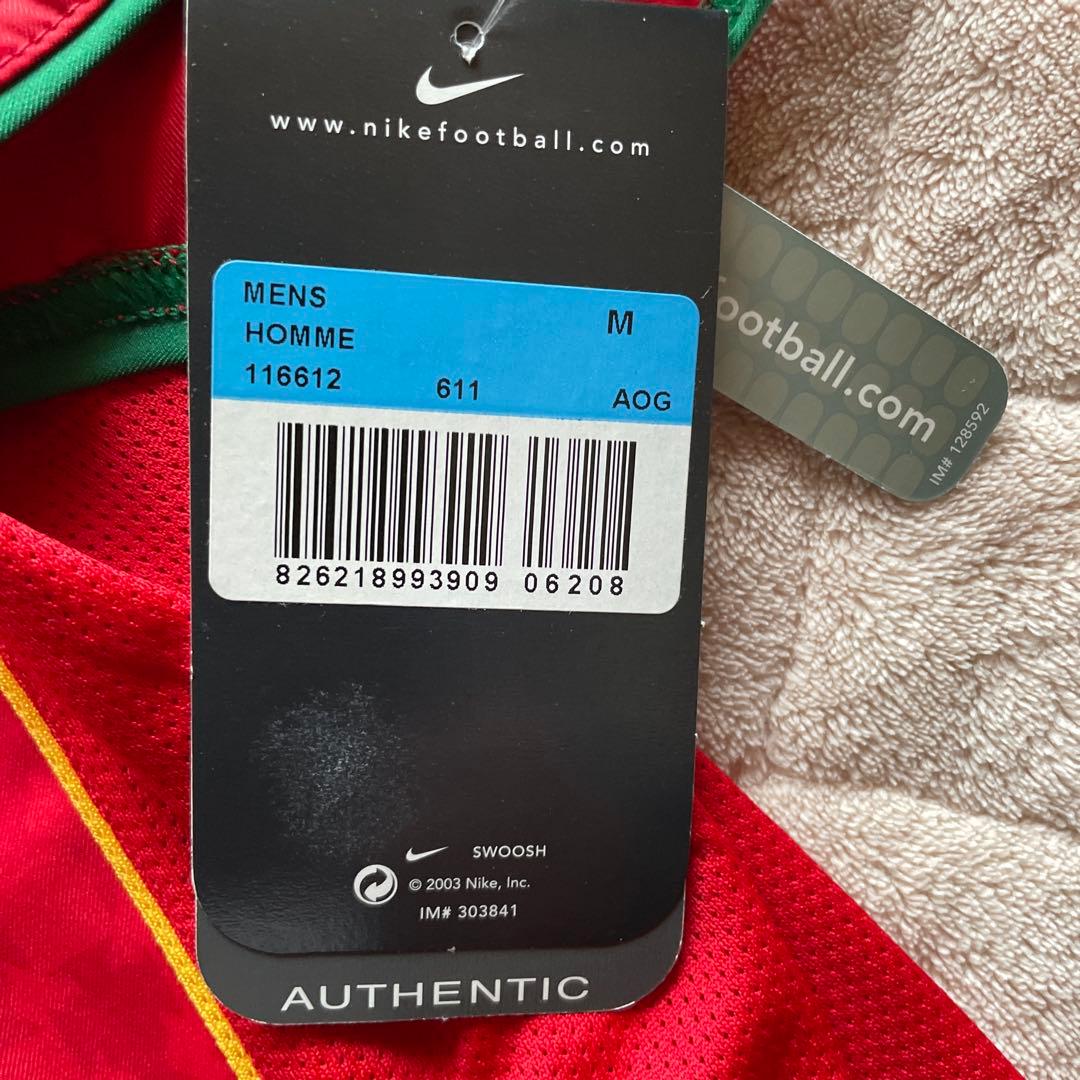 デッドストック ポルトガル代 フィーゴ 7番 ユーロ2004決勝マッチデイパッチ