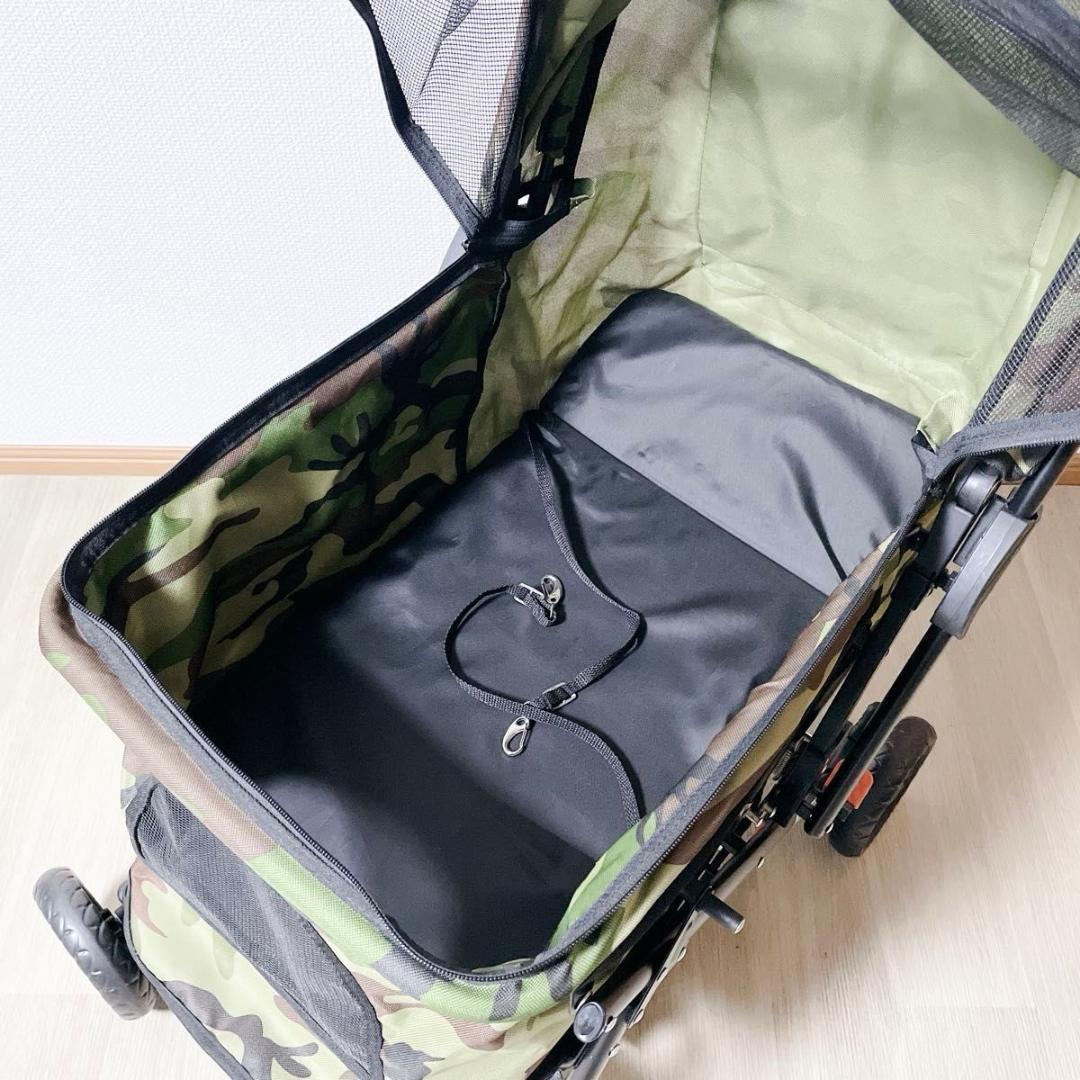 ピッコロカーネ PRIMO プリモ 迷彩柄 カモフラージュ ペットカート 対面式