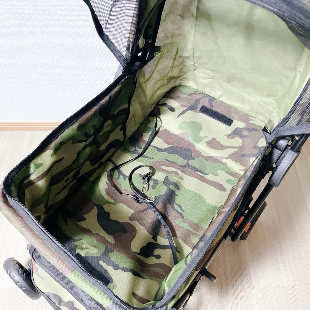 ピッコロカーネ PRIMO プリモ 迷彩柄 カモフラージュ ペットカート 対面式
