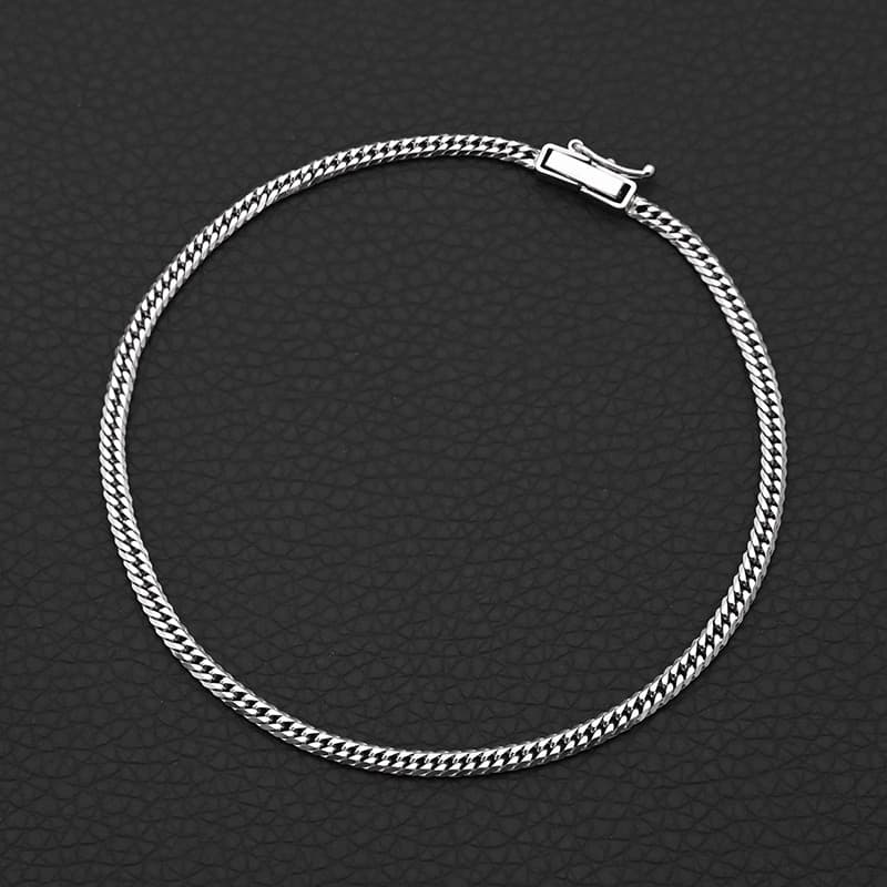 PT850(プラチナ) 喜平ブレスレット 6面ダブル 4.6g 18cm 新品