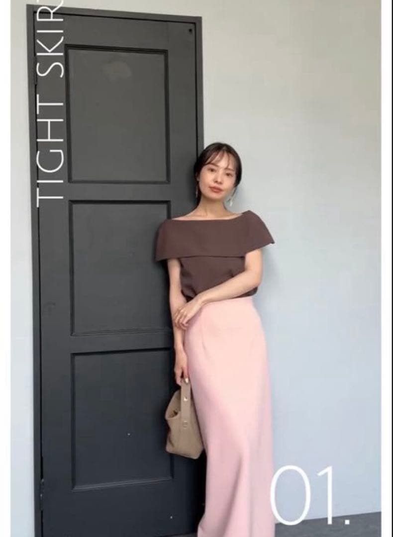 今季完売＊NOBLE新品未使用＊【洗える】ケープブラウス　ブラウン