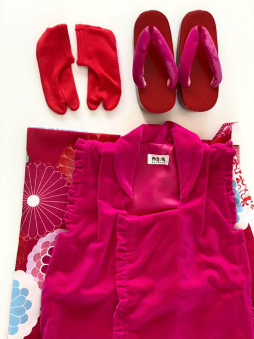 撫松庵　着物被布セット　三つ身七五三