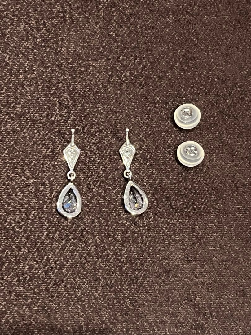 TSUTSUMI プラチナピアス　アクアマリン　ダイヤモンド　pt900 ツツミ