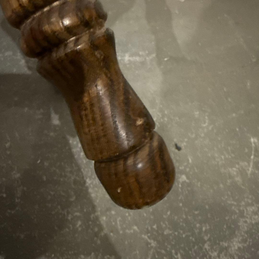 ヴィンテージ　木製サイドテーブル　ラウンド　スツール