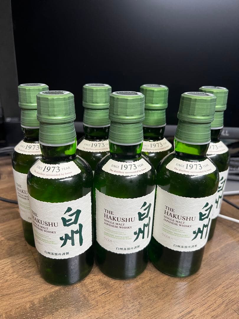 7本セット　サントリー シングルモルト白州１８０ｍl 白州　ミニボトル