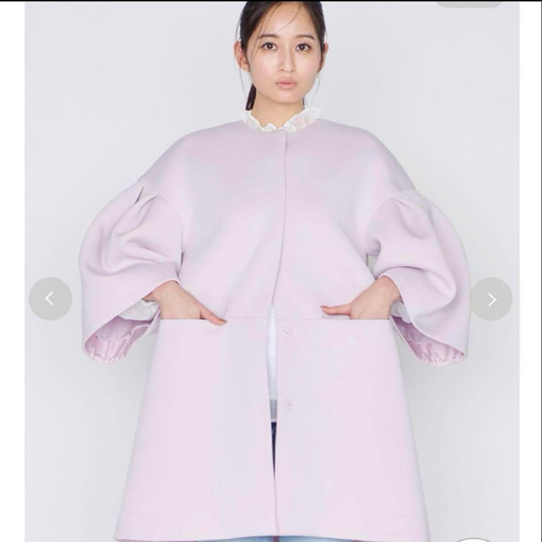 ボリュームスリーブポンチコート