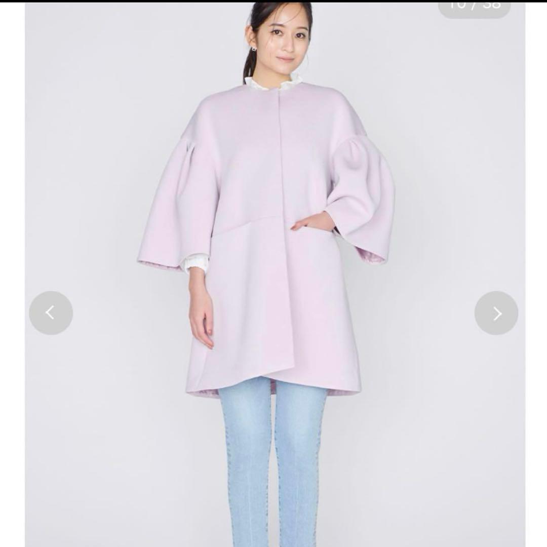 ボリュームスリーブポンチコート