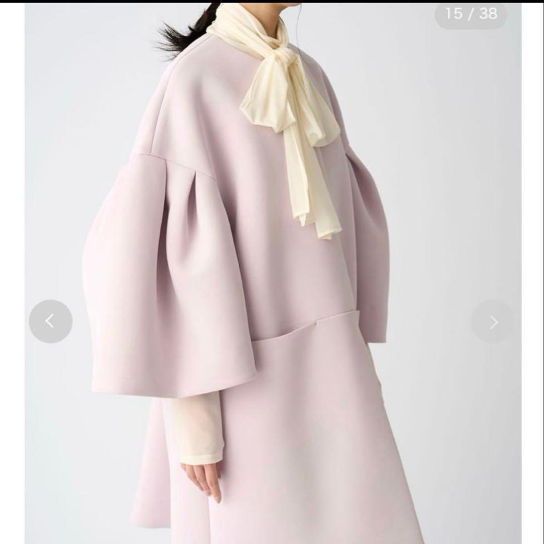 ボリュームスリーブポンチコート