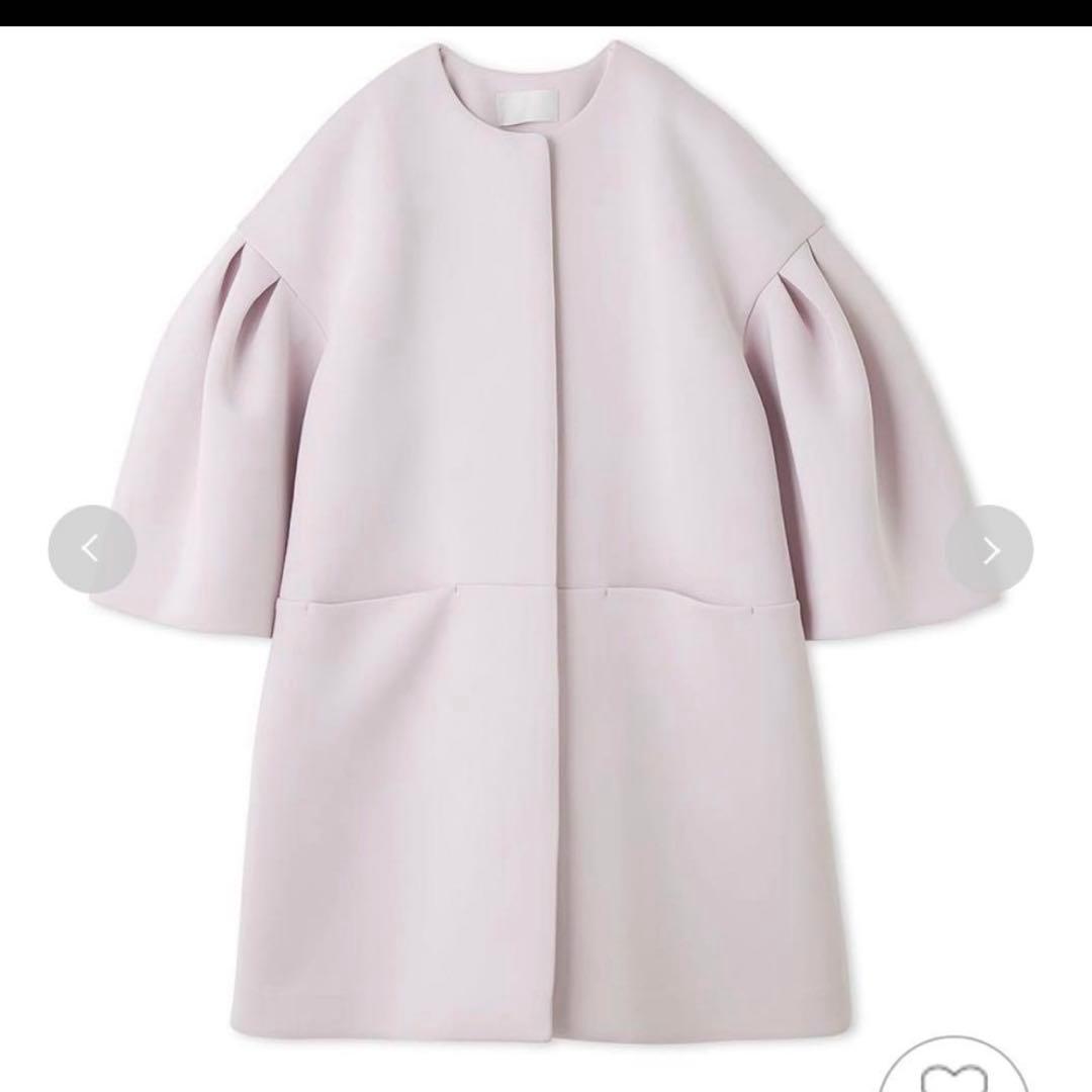 ボリュームスリーブポンチコート