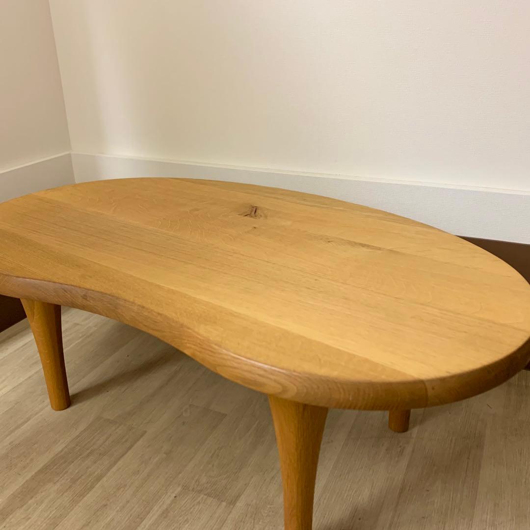 【美品】HIDA 飛騨産業 森のことば 豆型リビングテーブル センターテーブル