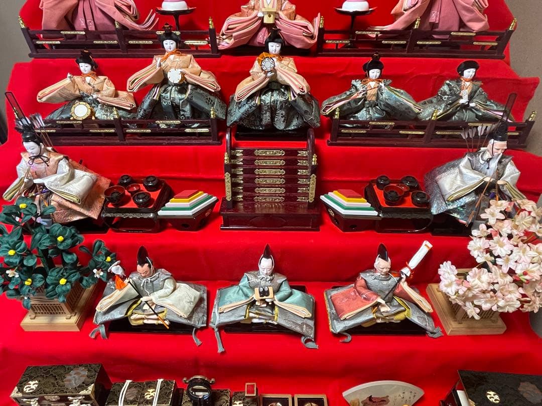 【大型】京都系 作家物 雛人形一式 人形司 鬼寿作 松慶雛 京雛殿上