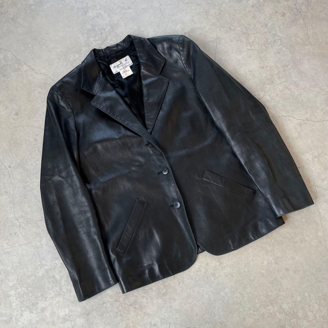 agnes b. SPECIAL レザージャケット 羊革 フランス製