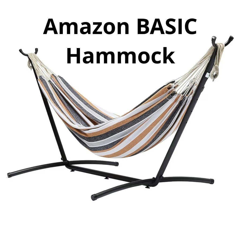 引き取り希望 AmazonBASIC ダブルハンモック ケース付 アウトドア