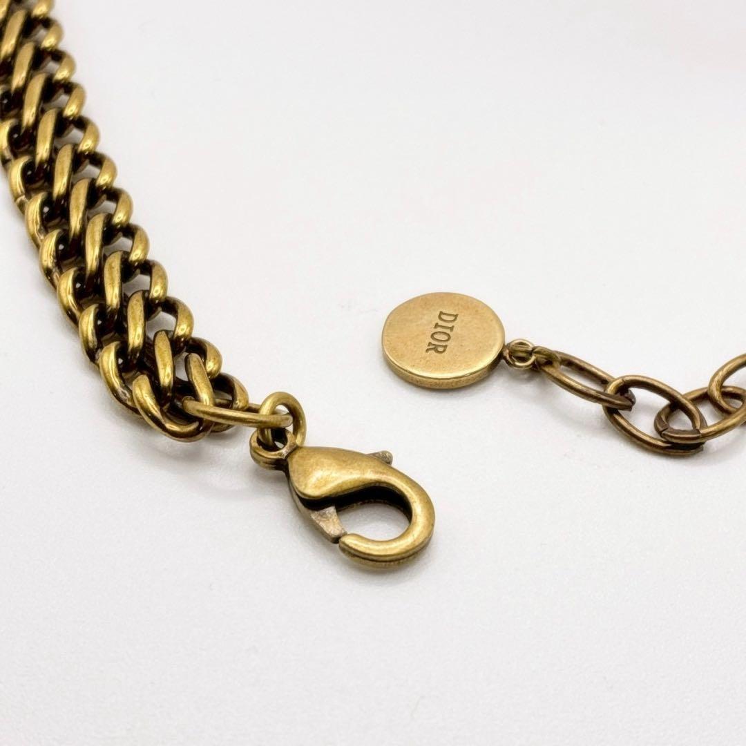 美品✨DIOR ネックレス アイコン チェーンリンク CD ラインストーン