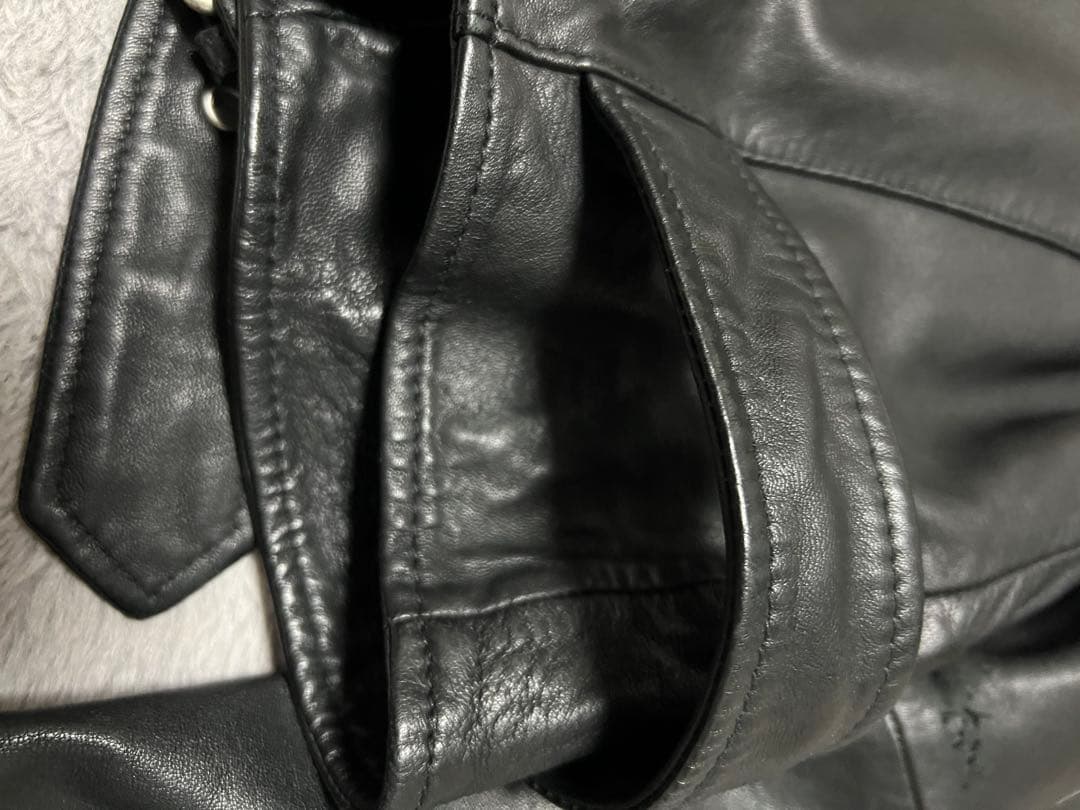 オールセインツALLSAINTSブラックレザーライダースジャケット L