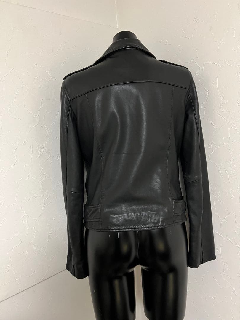 オールセインツALLSAINTSブラックレザーライダースジャケット L