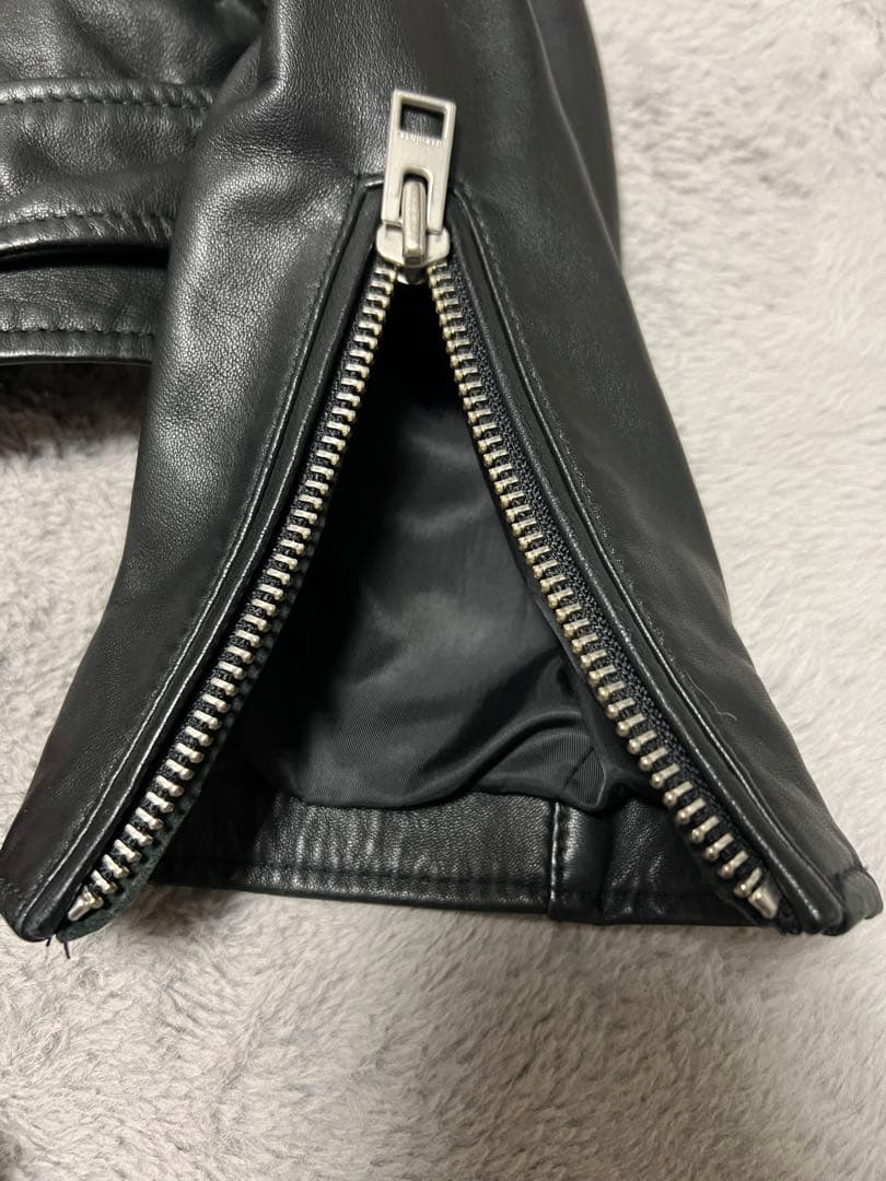 オールセインツALLSAINTSブラックレザーライダースジャケット L