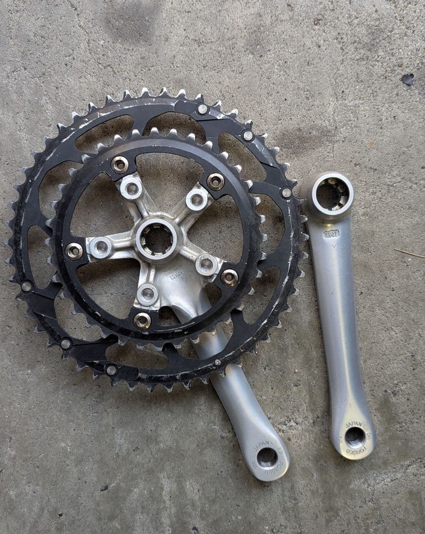 軽量 レア Sugino スギノ コスペア 50/36 コンパクト110pcd