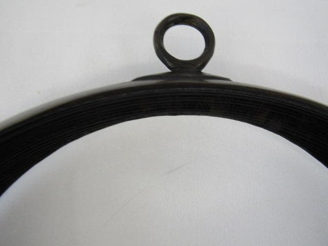 唐銅 吊花生 満月 9寸 高さ30ｃｍ 重量1.3ｋｇ 剣山付 Y5-0517