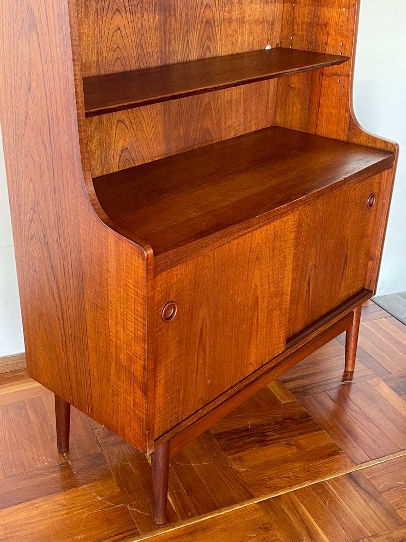 北欧 デンマーク ヴィンテージ チーク オイルフィニッシュ ブックシェルフ