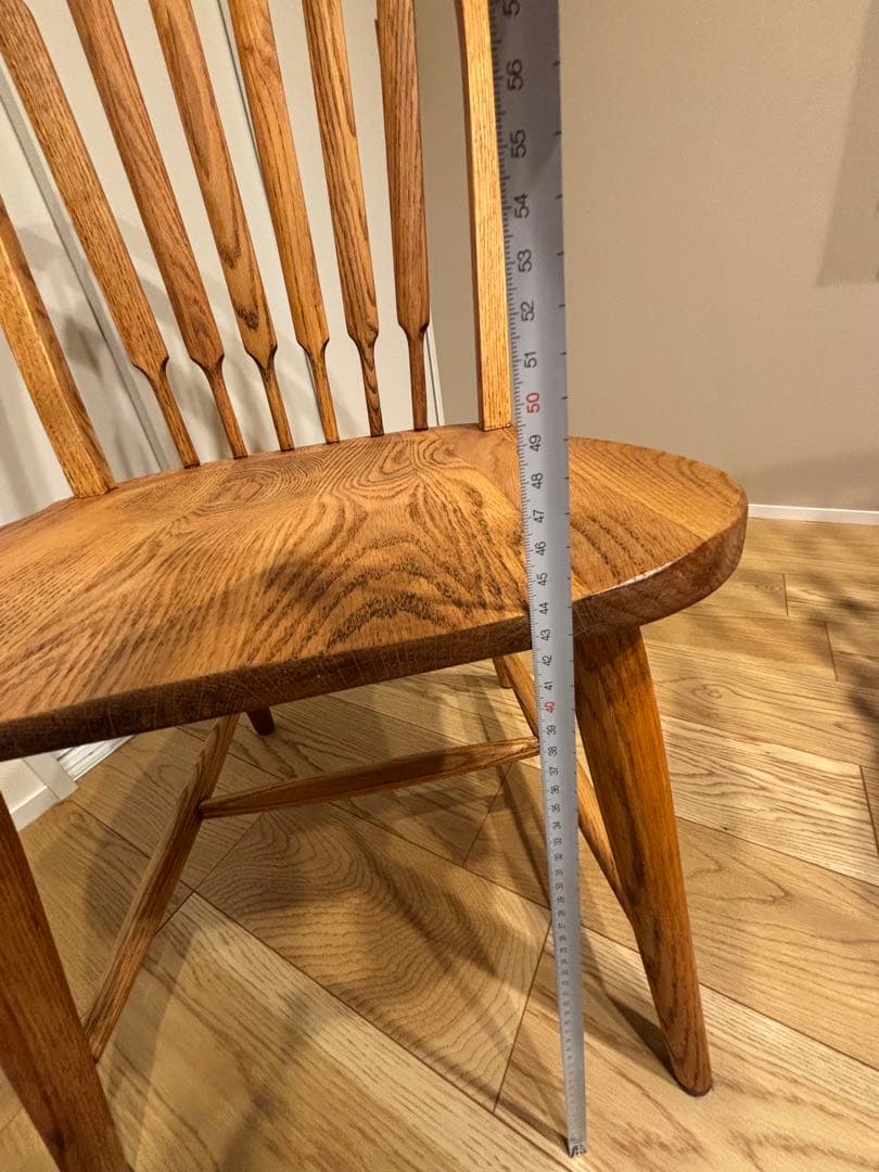 希少　アメリカ製　ダイニングチェア　　アンティーク　剥離　無垢材 レトロ