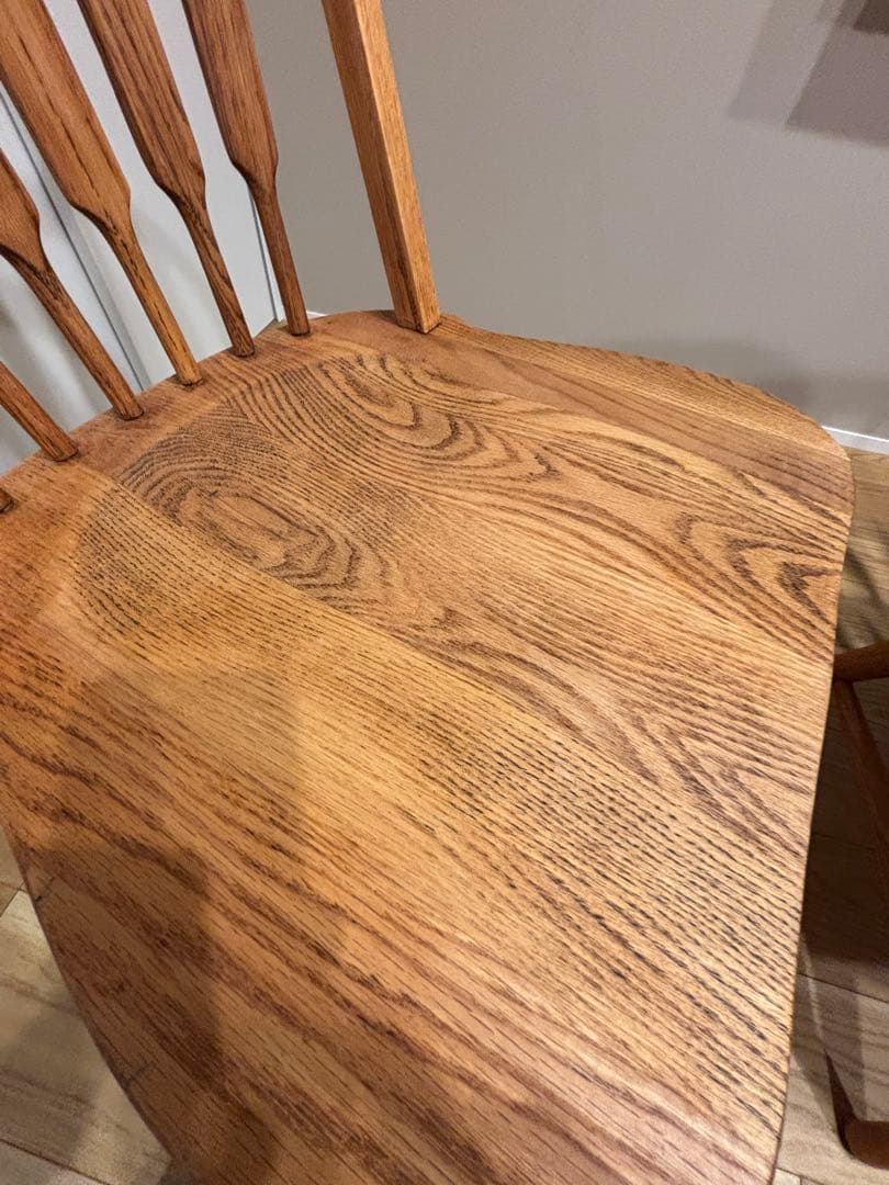 希少　アメリカ製　ダイニングチェア　　アンティーク　剥離　無垢材 レトロ