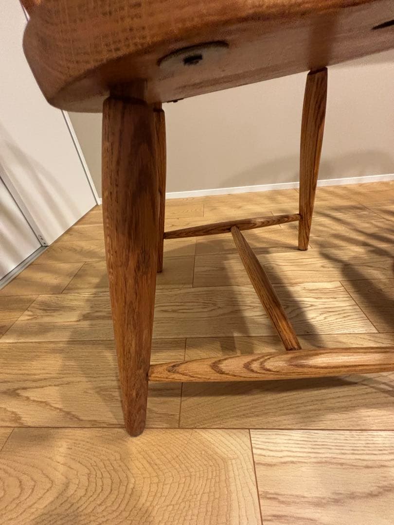 希少　アメリカ製　ダイニングチェア　　アンティーク　剥離　無垢材 レトロ