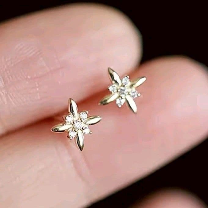 X724 と X821 ピアス レディース ゴールド k18 S925 ダイヤ