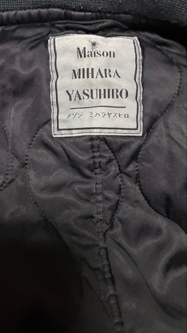 Maison Mihara Yasuhiro フライトジャケット ブラック