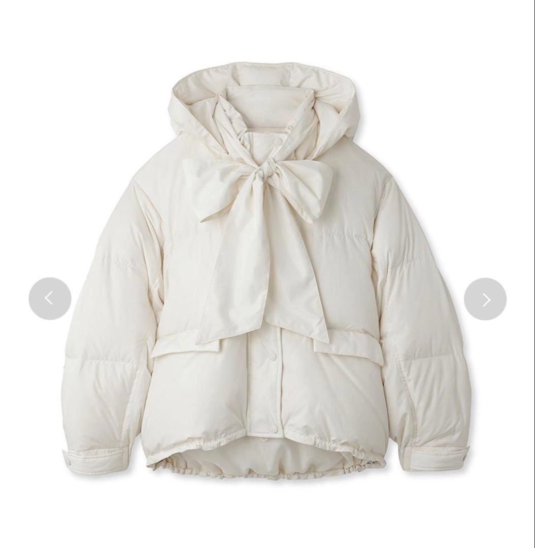 LILY BROWN【新垣結衣さん着用】Recycleリボンダウンジャケット