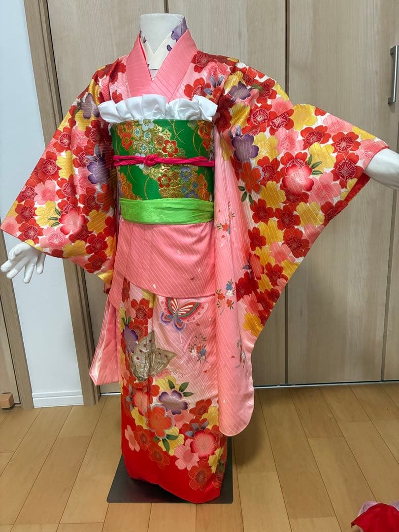 【七五三 7歳】乙女ピンクの梅づくし♡豪華フルセット＊写真映えNo.1